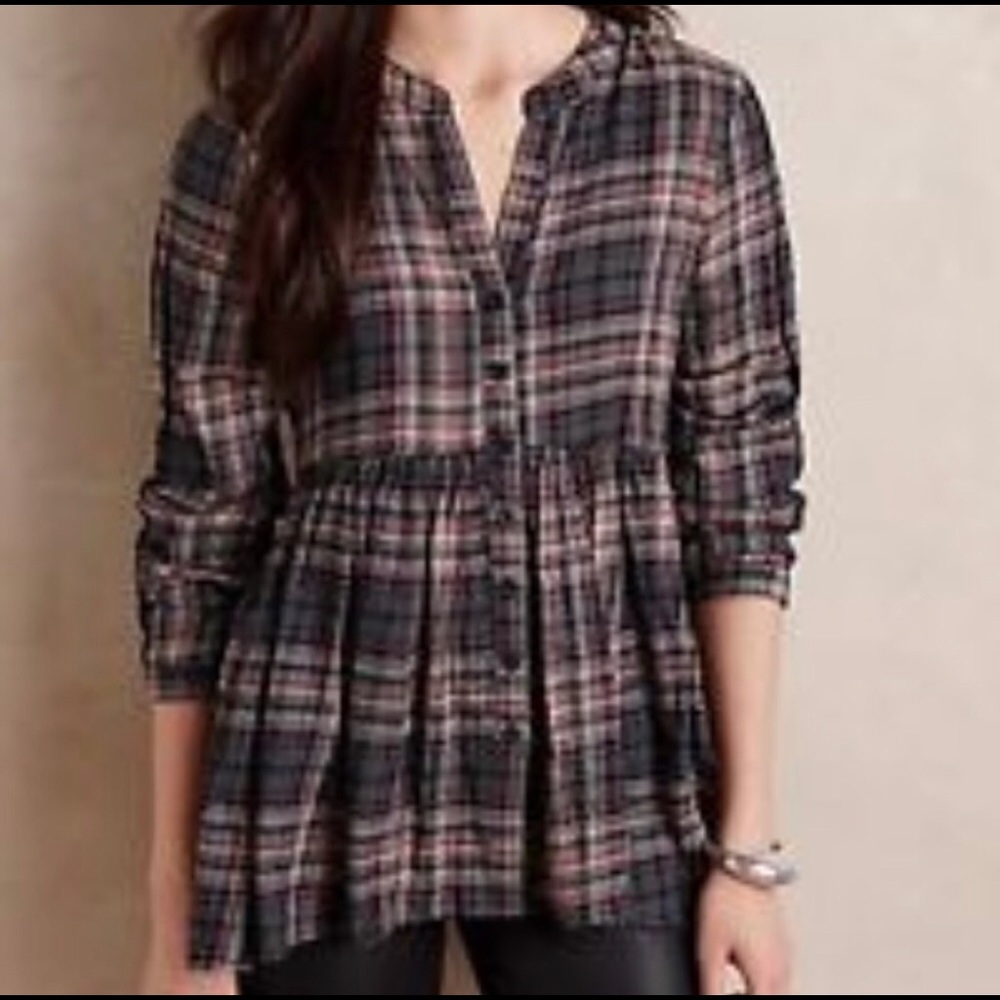 Plaid blouse